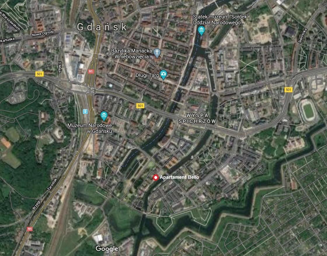 Apartament Bello - Free Parking Daire Gdansk Dış mekan fotoğraf